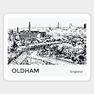 Oldham England Sticker